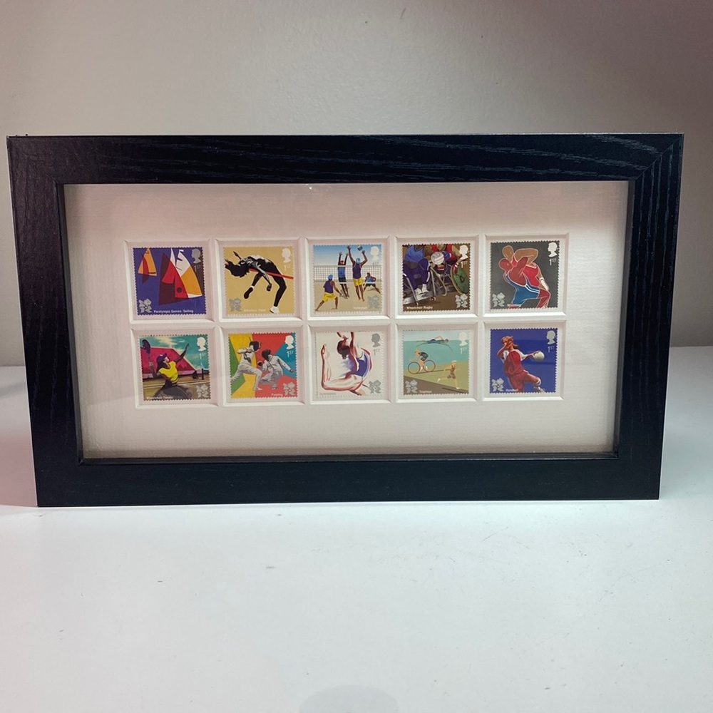 Framed London Olympics 2012 Ltd Ed Collection STAMPS Sport Royal Mail Paralympic